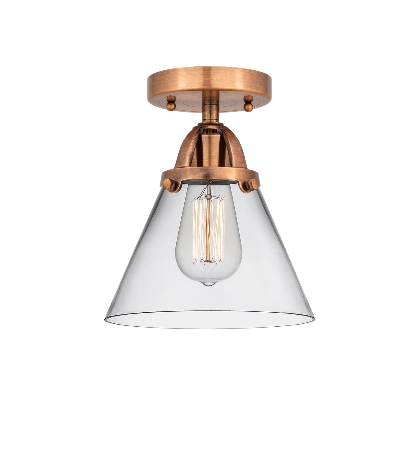 Nouveau Semi-Flush Mount Brushed Nickel