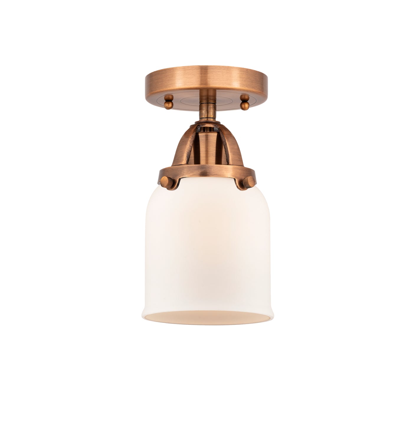 Nouveau Semi-Flush Mount Brushed Satin Nickel