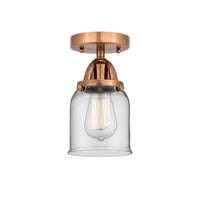 Nouveau Semi-Flush Mount Brushed Satin Nickel