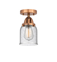 Nouveau Semi-Flush Mount Brushed Satin Nickel