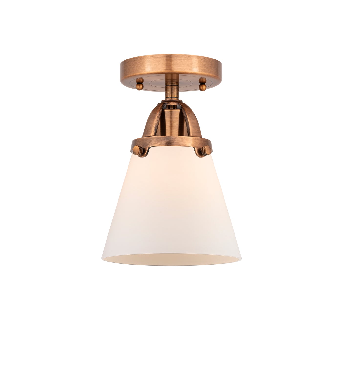 Nouveau Semi-Flush Mount Brushed Satin Nickel