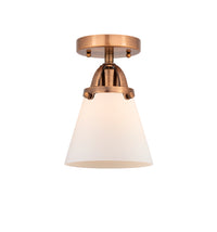 Nouveau Semi-Flush Mount Brushed Satin Nickel