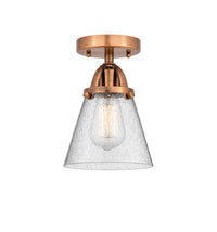 Nouveau Semi-Flush Mount Brushed Satin Nickel