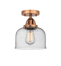 Nouveau Semi-Flush Mount Brushed Satin Nickel