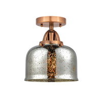 Nouveau Semi-Flush Mount Brushed Satin Nickel