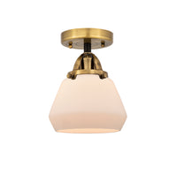 Nouveau Semi-Flush Mount Brushed Satin Nickel