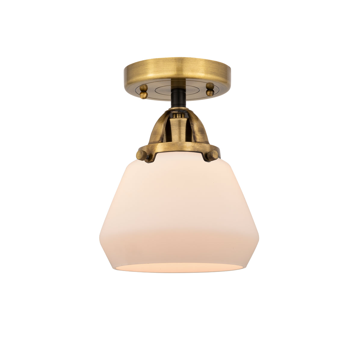 Fulton 7-Inch 1-Light Semi-Flush Mount with LED Bulb 8.75-Inch High