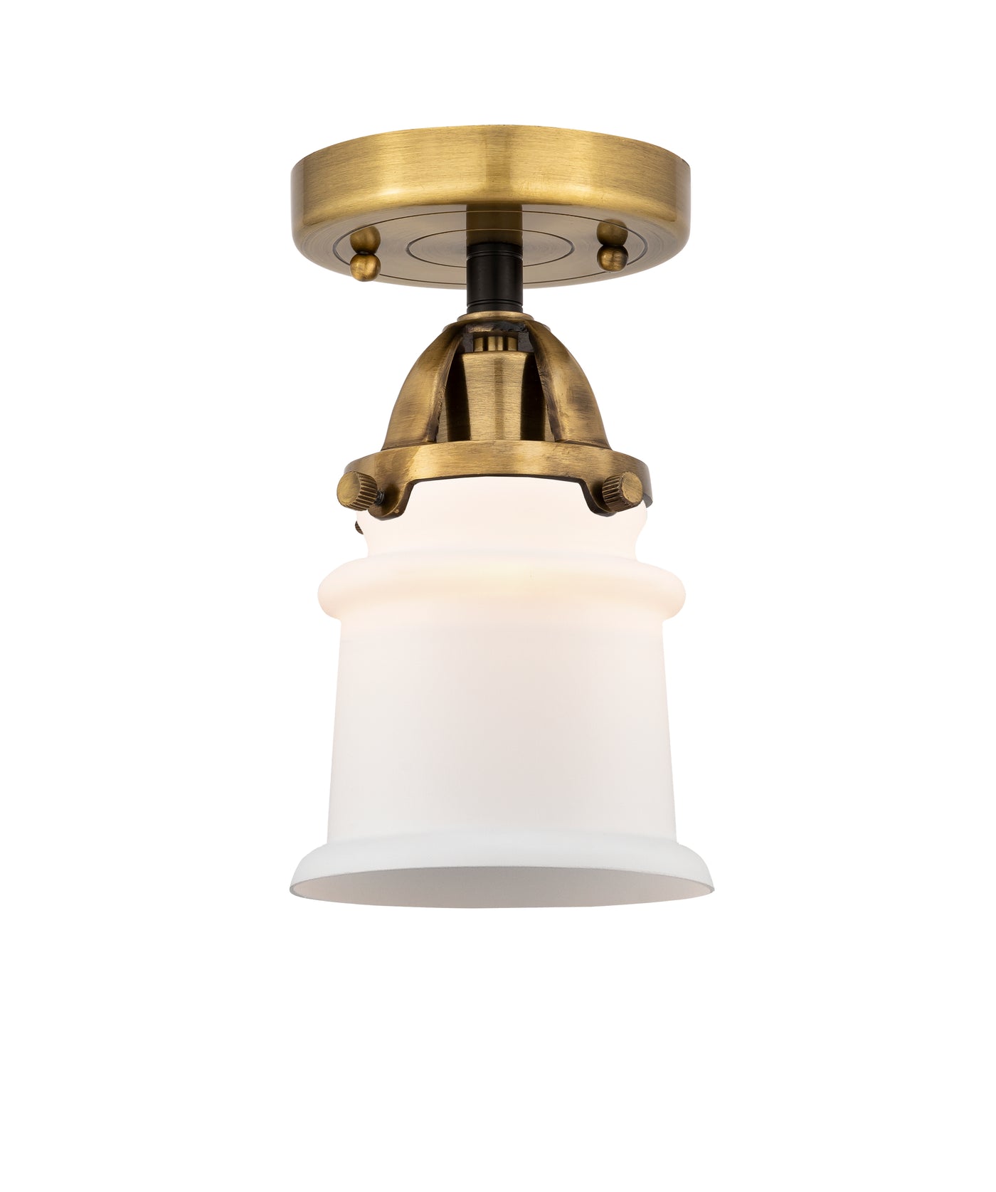 Nouveau Semi-Flush Mount Brushed Satin Nickel