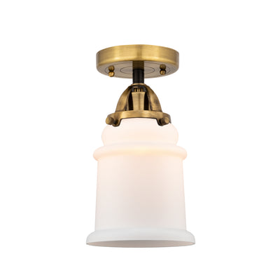 Nouveau Semi-Flush Mount Brushed Satin Nickel