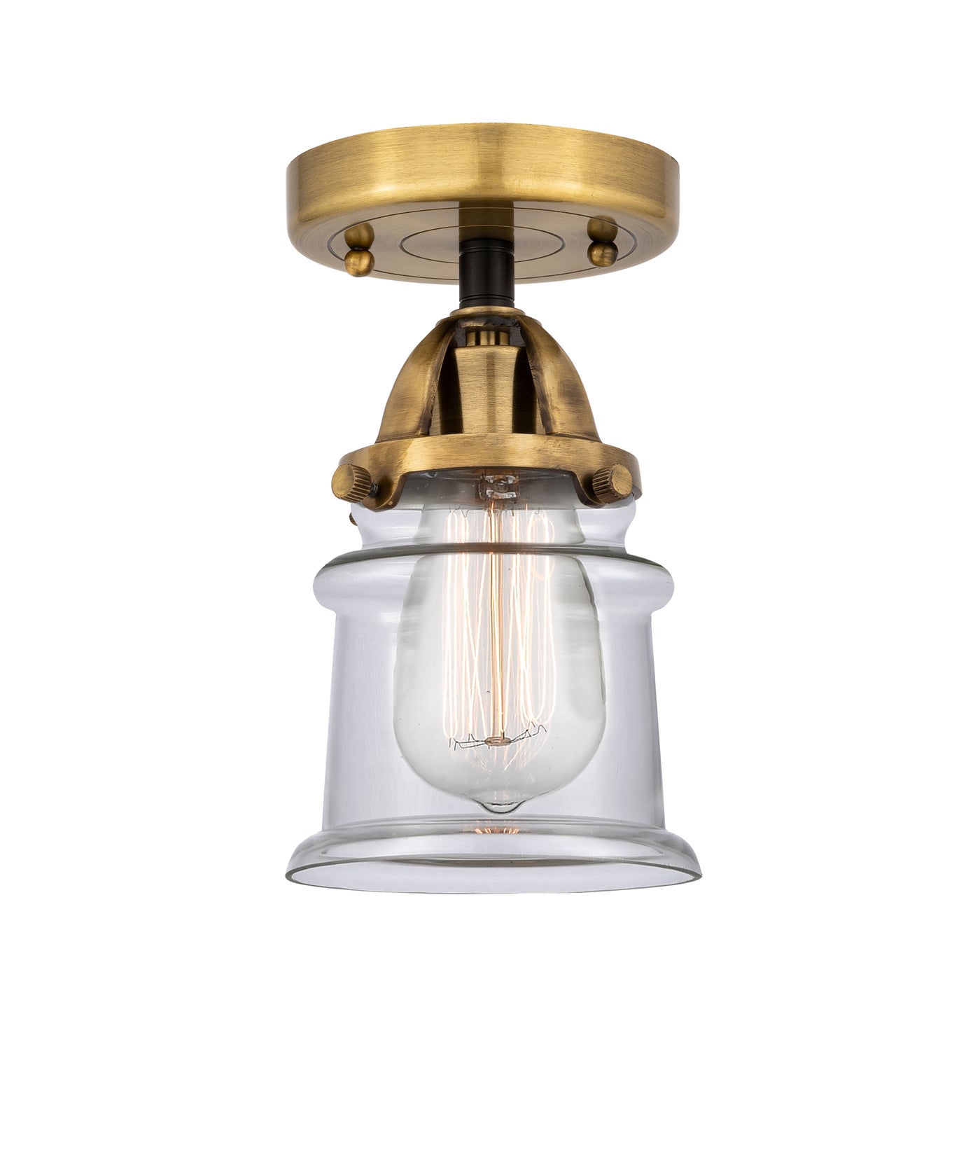 Nouveau Semi-Flush Mount Brushed Satin Nickel