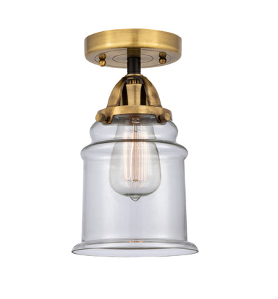 Nouveau Semi-Flush Mount Brushed Satin Nickel