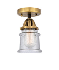 Nouveau Semi-Flush Mount Brushed Satin Nickel