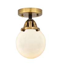 Nouveau Semi-Flush Mount Brushed Satin Nickel