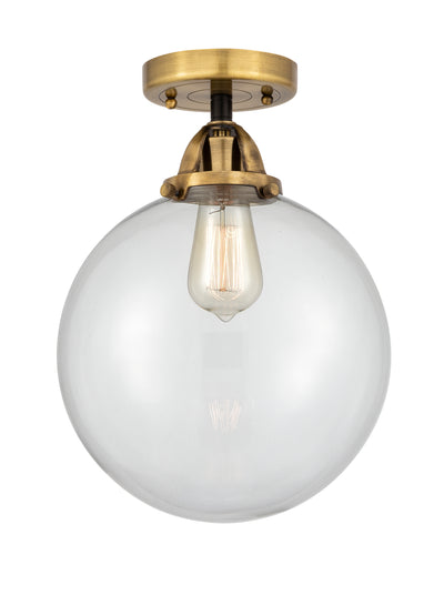 Nouveau Semi-Flush Mount Brushed Satin Nickel