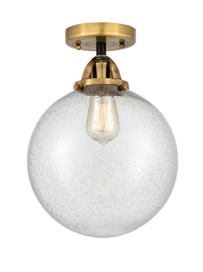 Nouveau Semi-Flush Mount Brushed Satin Nickel