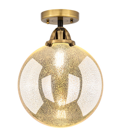 Nouveau Semi-Flush Mount Brushed Satin Nickel