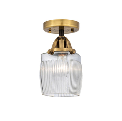 Nouveau Semi-Flush Mount 2 Lights Nickel