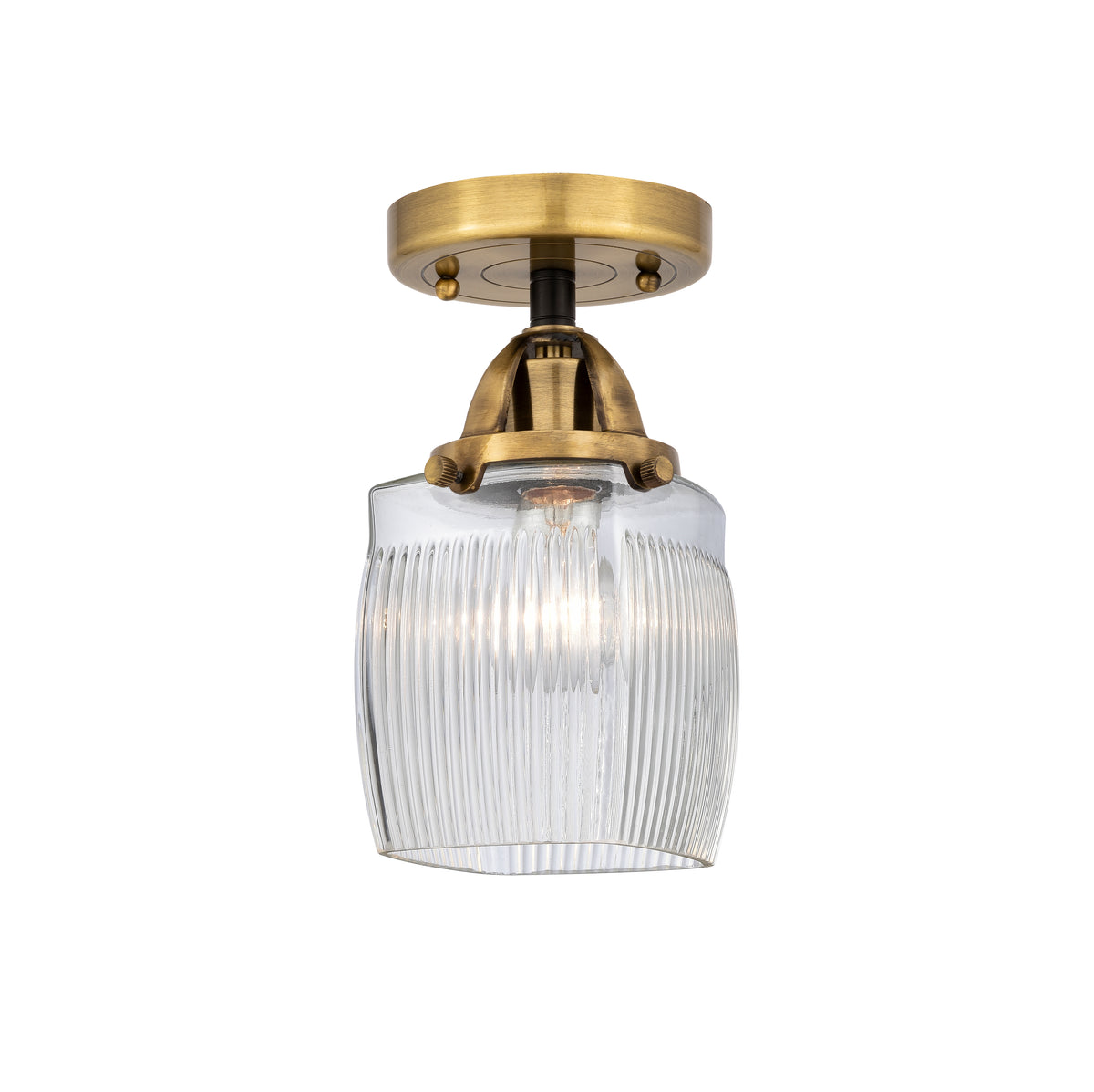 Colton 6-Inch 1-Light Semi-Flush Mount with LED Bulb 9.5-Inch High