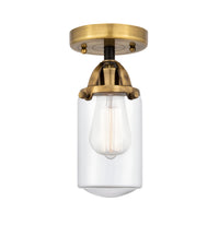 Nouveau Semi-Flush Mount Brushed Satin Nickel