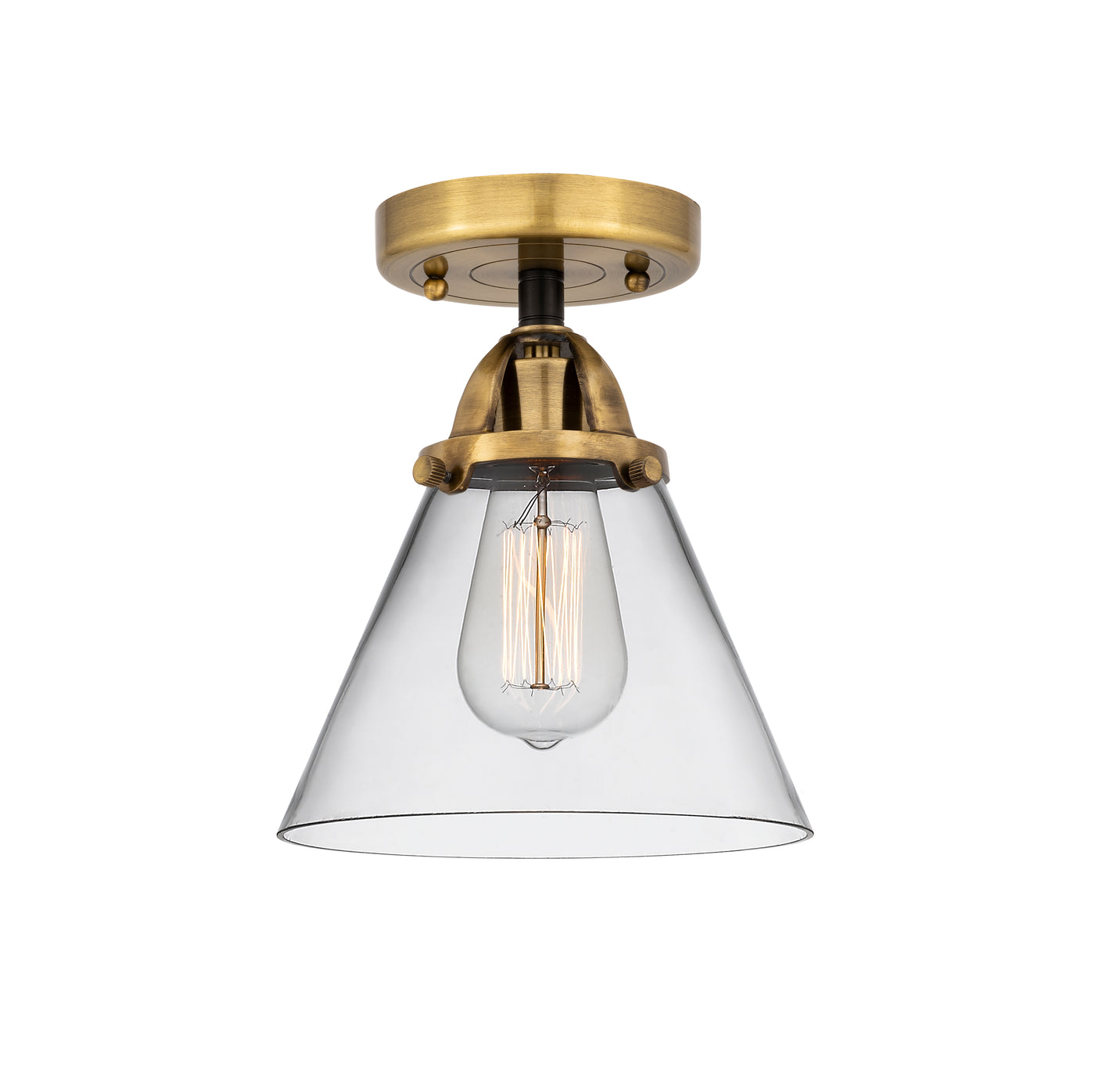 Nouveau Semi-Flush Mount Brushed Nickel