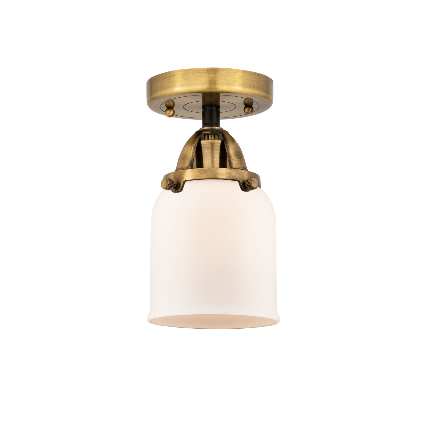 Nouveau Semi-Flush Mount Brushed Satin Nickel
