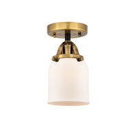 Nouveau Semi-Flush Mount Brushed Satin Nickel