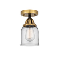 Nouveau Semi-Flush Mount Brushed Satin Nickel