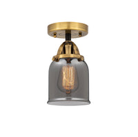 Nouveau Semi-Flush Mount Brushed Satin Nickel