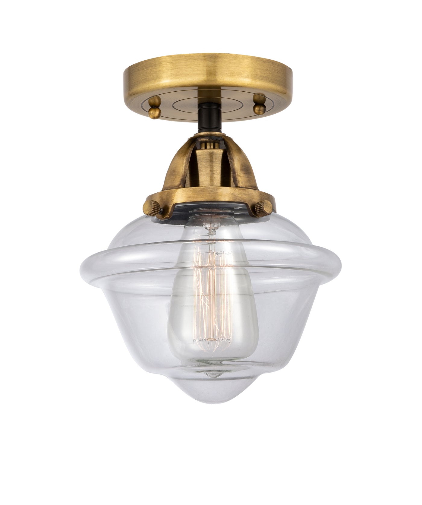 Nouveau Semi-Flush Mount Brushed Nickel