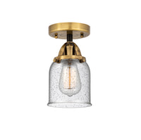 Nouveau Semi-Flush Mount Brushed Satin Nickel