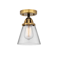 Nouveau Semi-Flush Mount Brushed Satin Nickel