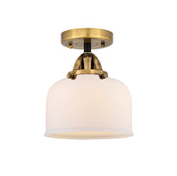Nouveau Semi-Flush Mount Brushed Satin Nickel