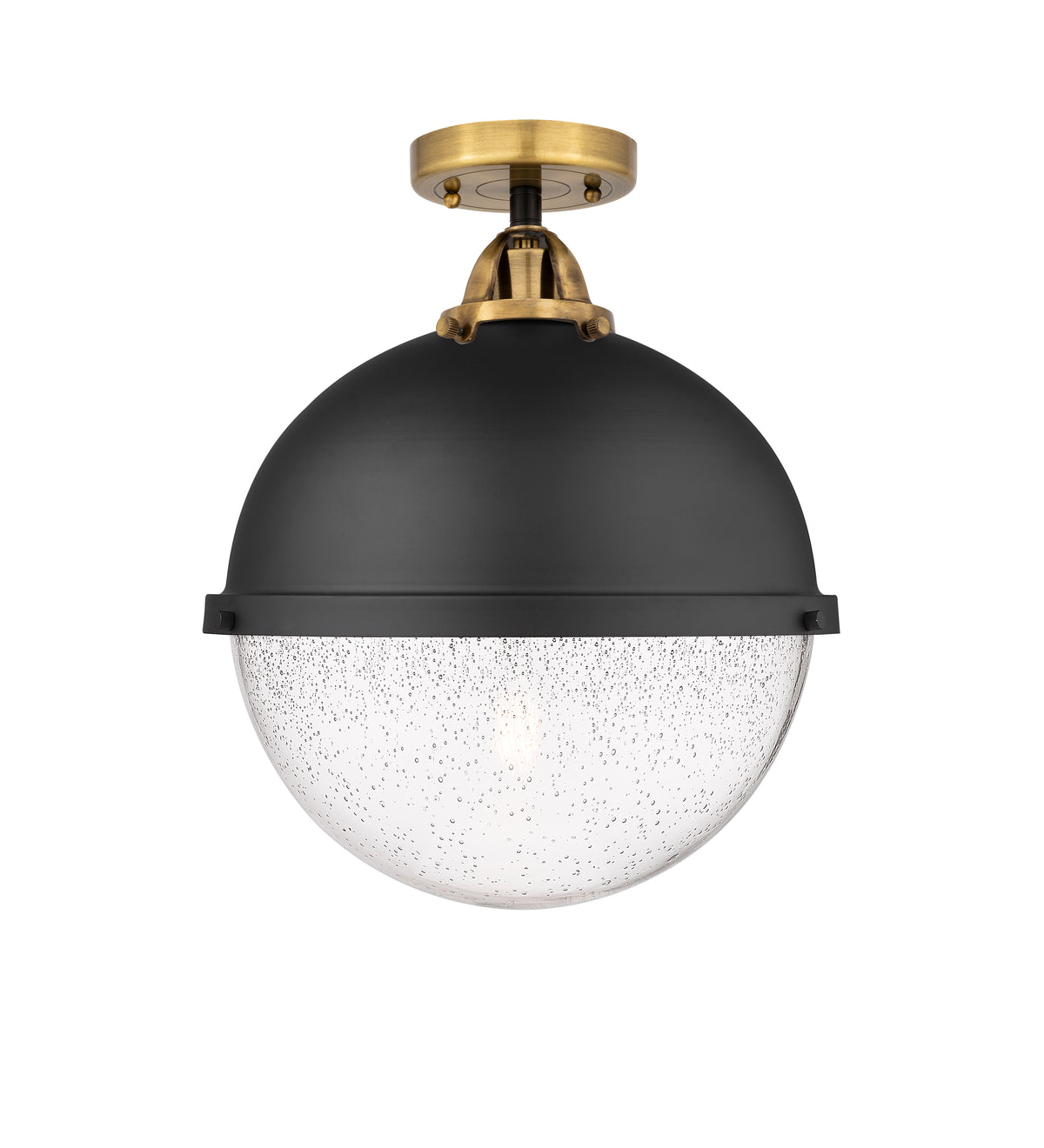 Hampden 13-Inch 1-Light Semi-Flush Mount with LED Bulb 15.875-Inch High
