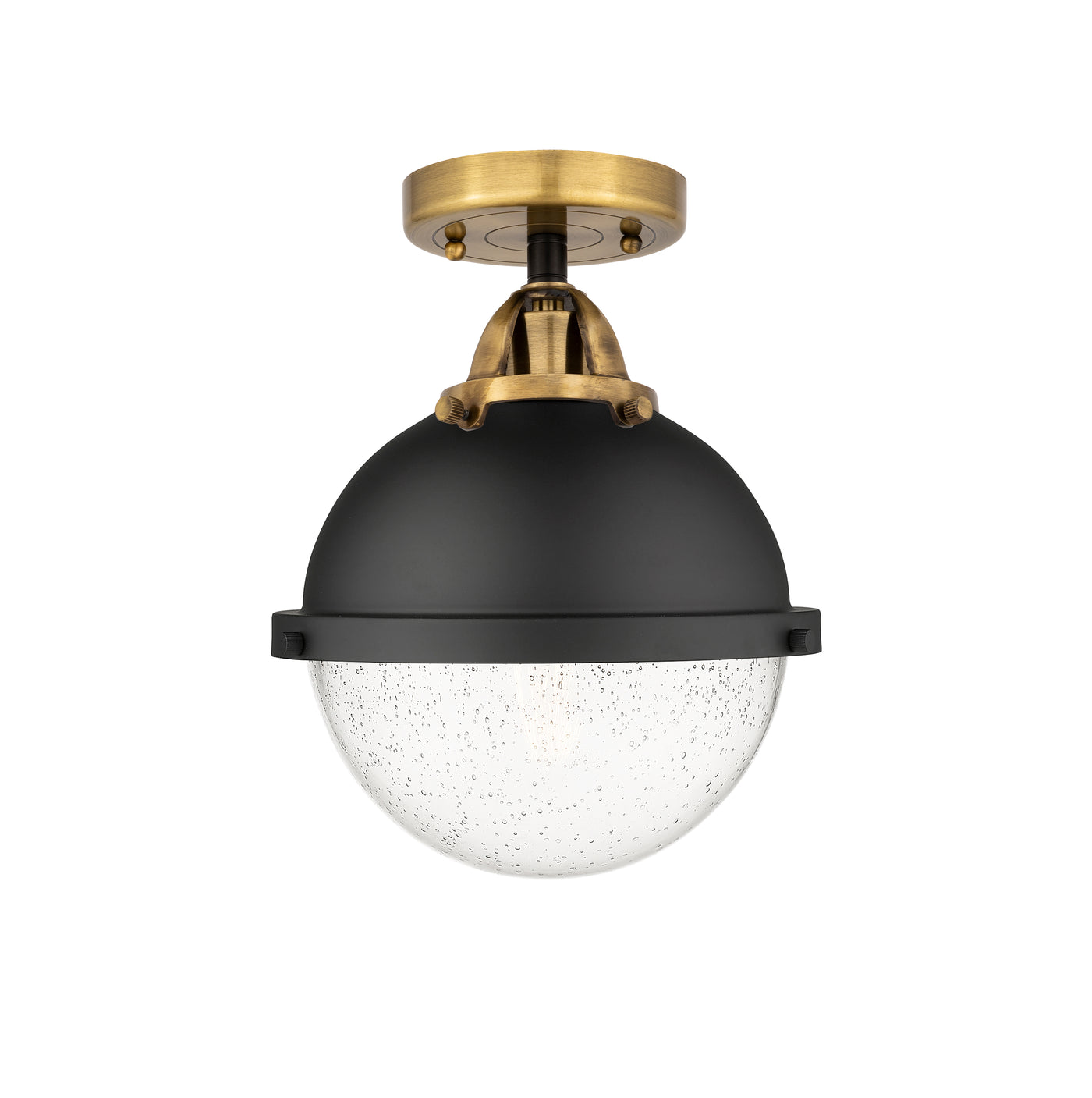 Nouveau Semi-Flush Mount Brushed Satin Nickel
