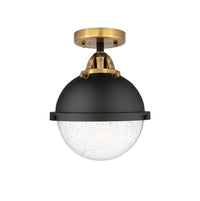 Nouveau Semi-Flush Mount Brushed Satin Nickel