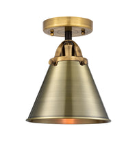 Nouveau Semi-Flush Mount 2 Light Satin Nickel