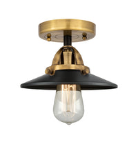 Nouveau Semi-Flush Mount Brushed Satin Nickel