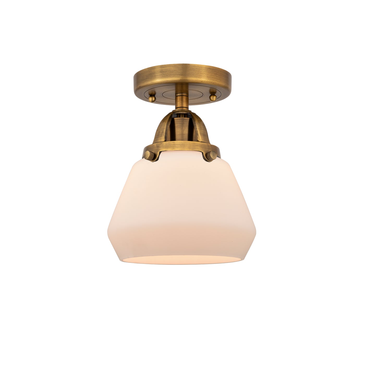Nouveau Semi-Flush Mount Brushed Satin Nickel