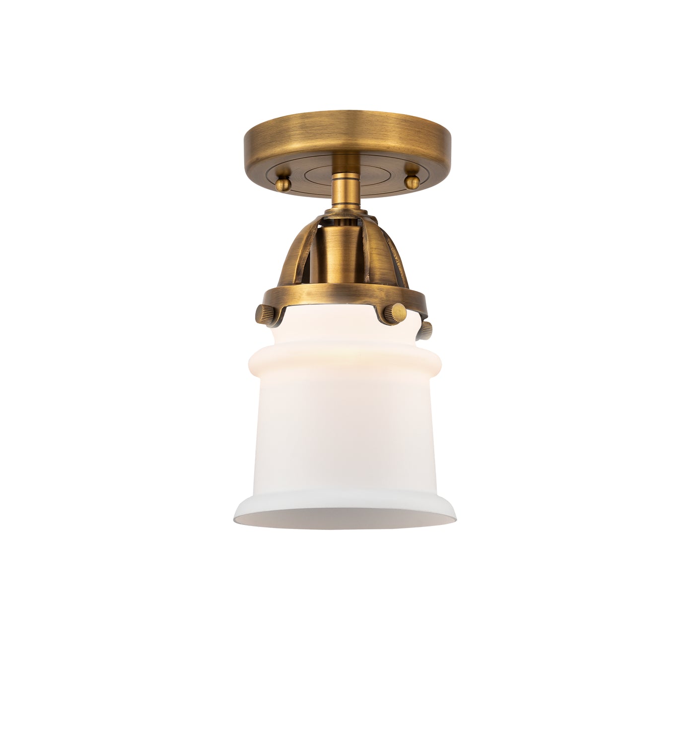 Nouveau Semi-Flush Mount Brushed Satin Nickel