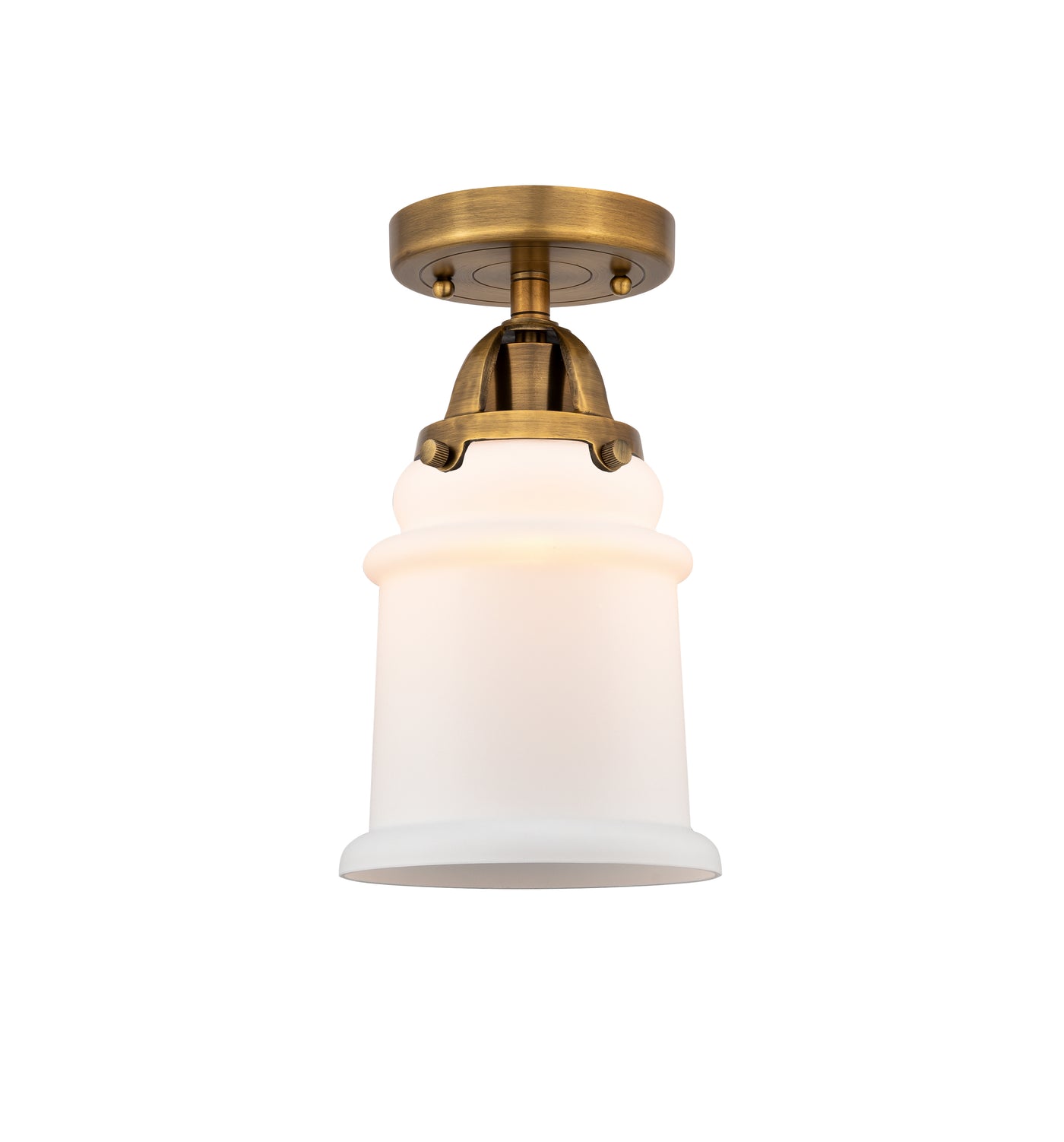 Nouveau Semi-Flush Mount Brushed Satin Nickel