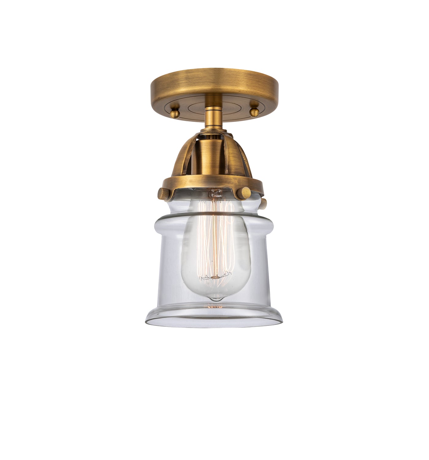 Nouveau Semi-Flush Mount Brushed Satin Nickel