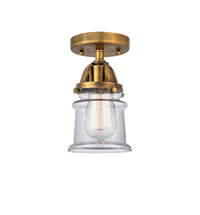 Nouveau Semi-Flush Mount Brushed Satin Nickel