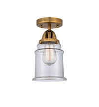 Nouveau Semi-Flush Mount Brushed Satin Nickel