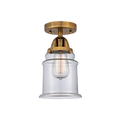 Nouveau Semi-Flush Mount Brushed Satin Nickel