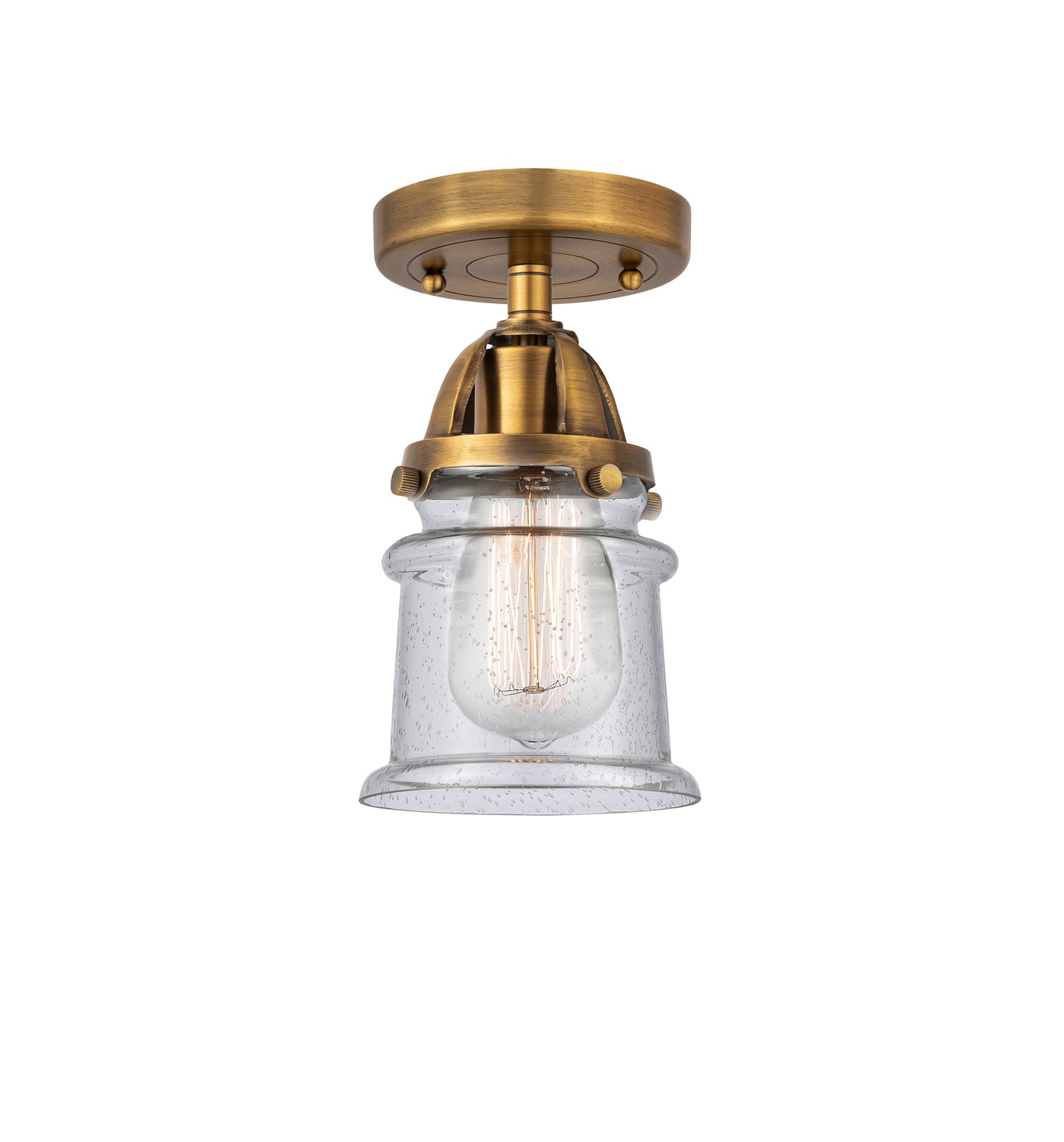 Nouveau Semi-Flush Mount Brushed Satin Nickel