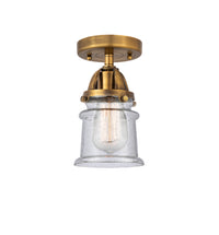 Nouveau Semi-Flush Mount Brushed Satin Nickel