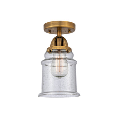 Nouveau Semi-Flush Mount Brushed Satin Nickel