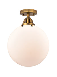 Nouveau Semi-Flush Mount Brushed Satin Nickel