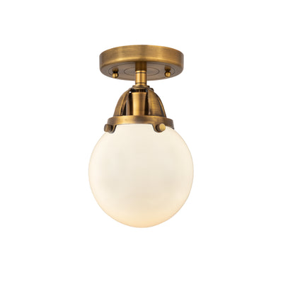 Nouveau Semi-Flush Mount Brushed Satin Nickel