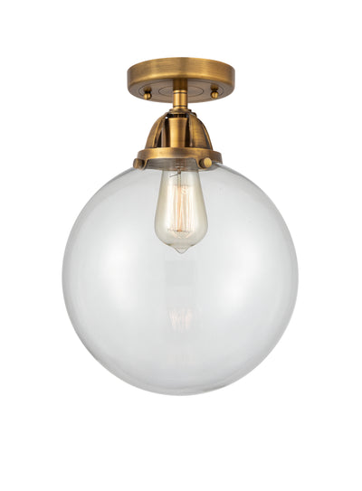 Nouveau Semi-Flush Mount Brushed Satin Nickel